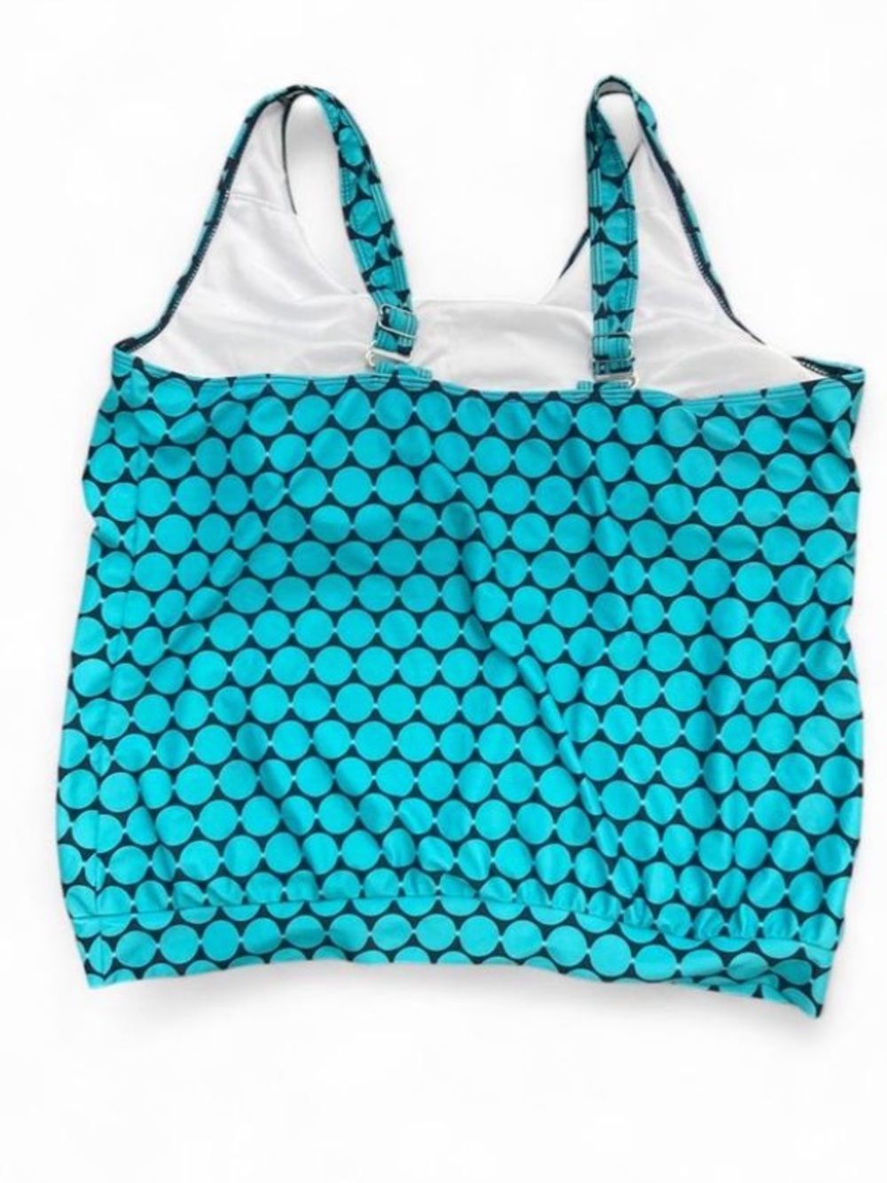 Blue Polka Dot Tankini Top - Brand Unspecified - Picture 4 of 7
